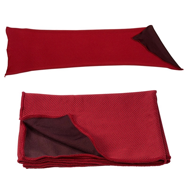 Nylon and polyester blend, latex-free, and lightweight cooling sport towel.... from ASI 57956 Graphco line