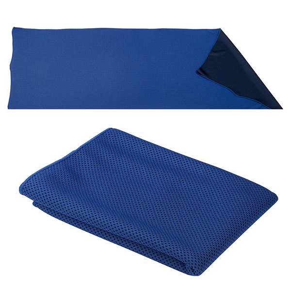 Nylon and polyester blend, latex-free, and lightweight cooling sport towel.... from ASI 57956 Graphco line