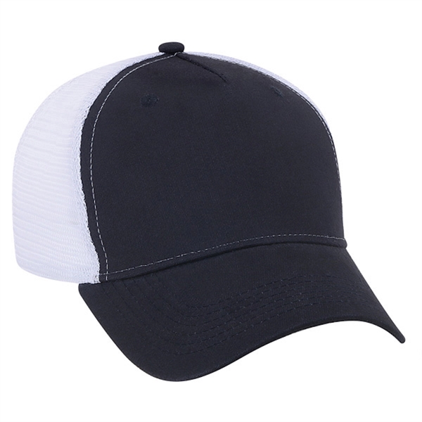 Five panel structured baseball cap with two sewn eyelets.... from ASI 80129 Quake City Caps