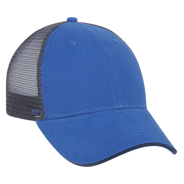 Six panel structured baseball cap with six sewn eyelets.... from ASI 80129 Quake City Caps