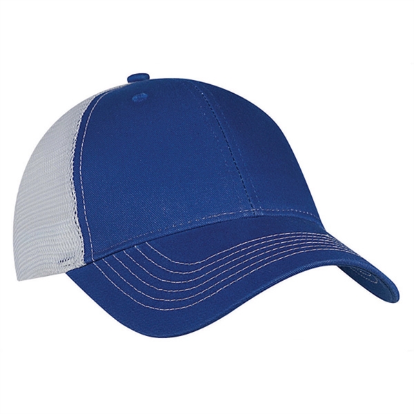 Brushed Cotton Twill Cap with White Stitching and Mesh.... from ASI 80129 Quake City Caps