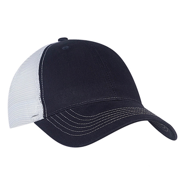 Brushed Cotton Twill Cap with White Stitching and Mesh.... from ASI 80129 Quake City Caps