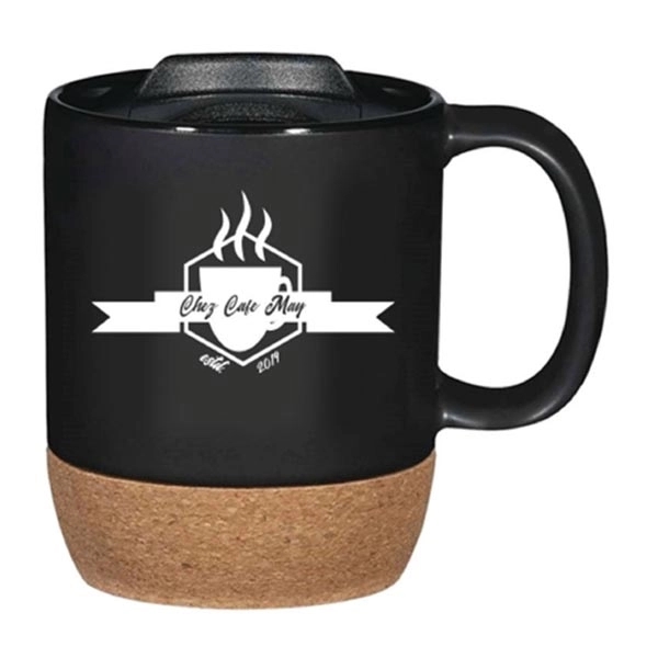 Avon 14 oz. Matte out Natural Cork Bottom Mug. Lid is... from ASI 36705 Archer's Decorative Glass Corp