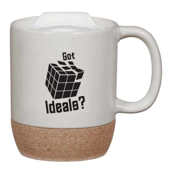 Avon 14 oz. Matte out Natural Cork Bottom Mug. Lid is... from ASI 36705 Archer's Decorative Glass Corp