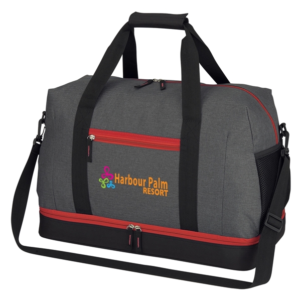 19 1/2" x 12 1/2" x 10" duffel bag made of... from ASI 61125 Hit Promotional Products / Hit®