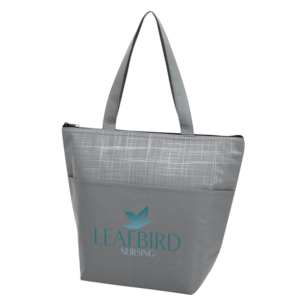 Crosshatch non-woven cooler bag with a water-resistant coating and foam insulation.... from ASI 61125 Hit Promotional Products / Hit®