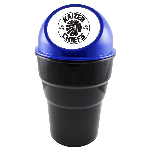 Car trashcan with a sturdy spring-hinged lid.... from ASI 57956 Graphco line