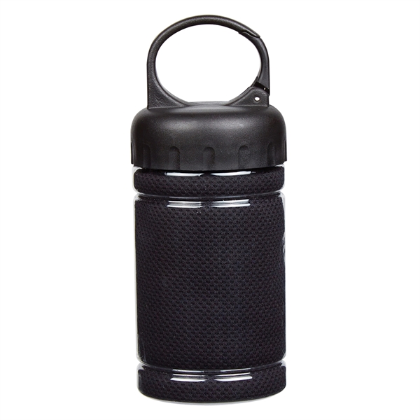 cooling sports towel in a plastic container with a clip.... from ASI 57956 Graphco line