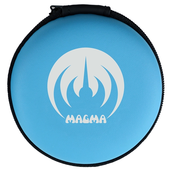 3" protective round earbud  case with zip closure and a... from ASI 57956 Graphco line