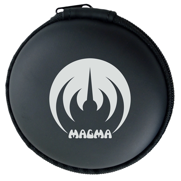 3" protective round earbud  case with zip closure and a... from ASI 57956 Graphco line
