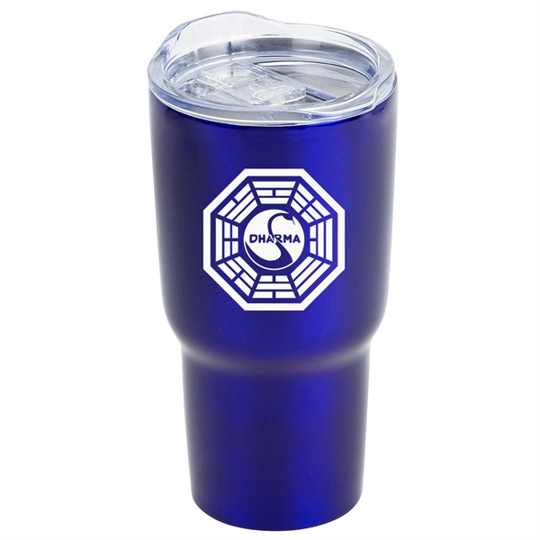 30 oz. stainless steel double wall insulated tumbler featuring a clear... from ASI 57956 Graphco line