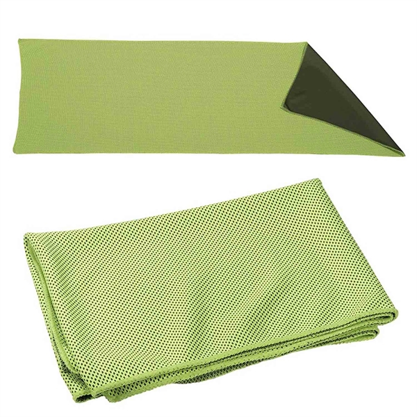 Nylon and polyester blend, latex-free, and lightweight cooling sport towel.... from ASI 57956 Graphco line