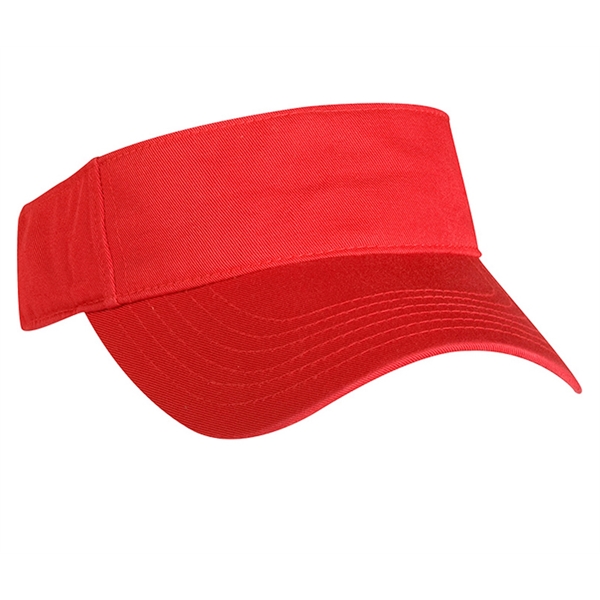 Laundered chino twill 3-panel visor with hook and loop closure.... from ASI 80129 Quake City Caps