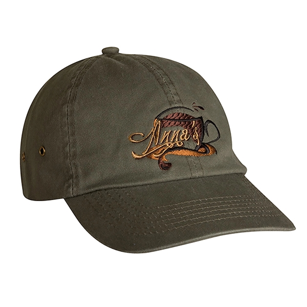 Laundered Chino Cap with Side Metal Eyelets.... from ASI 80129 Quake City Caps