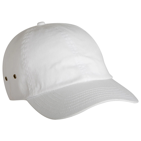 Laundered Chino Cap with Side Metal Eyelets.... from ASI 80129 Quake City Caps