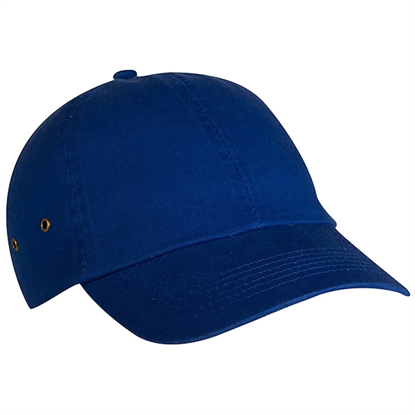 Laundered Chino Cap with Side Metal Eyelets.... from ASI 80129 Quake City Caps