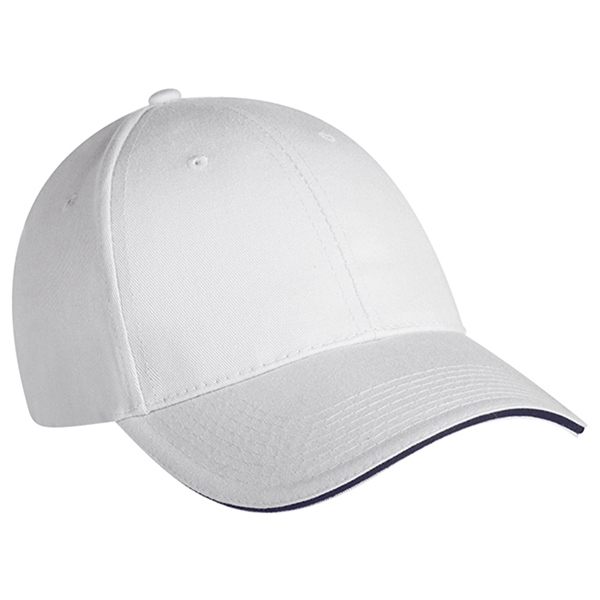 Unwashed chino twill cap with sandwich visor.... from ASI 80129 Quake City Caps