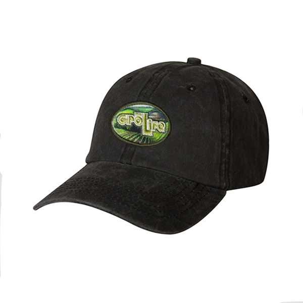 6-panel fashion cap made from pigment dyed 100% cotton twill.... from ASI 80129 Quake City Caps