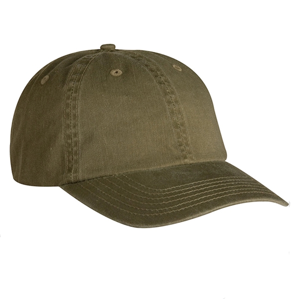 6-panel fashion cap made from pigment dyed 100% cotton twill.... from ASI 80129 Quake City Caps