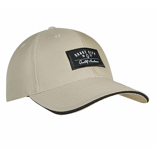 Micro Check Cap with Contrast Sandwich Visor.... from ASI 80129 Quake City Caps