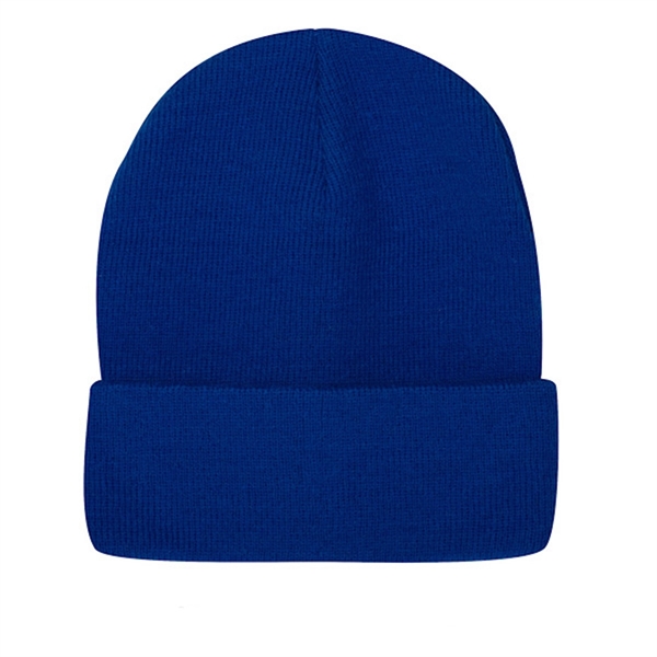 Regular gauge 12" knit 100% acrylic cap with fold up.... from ASI 80129 Quake City Caps