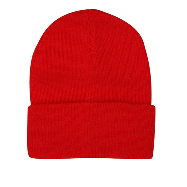 Regular gauge 12" knit 100% acrylic cap with fold up.... from ASI 80129 Quake City Caps