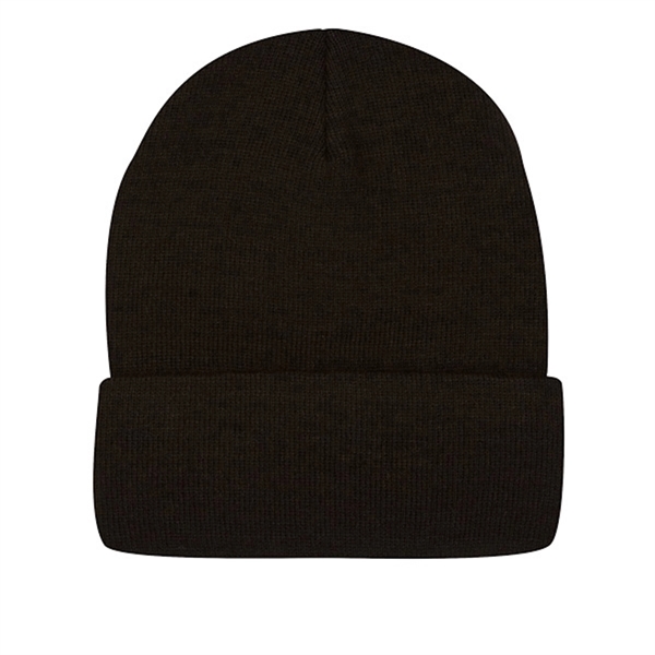 Regular gauge 12" knit 100% acrylic cap with fold up.... from ASI 80129 Quake City Caps