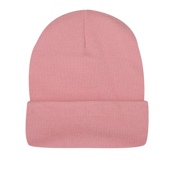 Regular gauge 12" knit 100% acrylic cap with fold up.... from ASI 80129 Quake City Caps