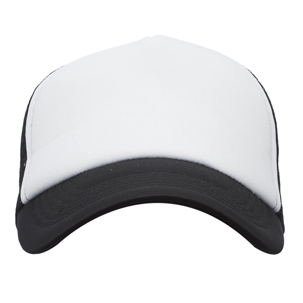 Structured mesh cap with pre-curved visor and adjustable plastic snap closure.... from ASI 39552 BEL Promo