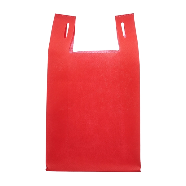 Lightweight and reusable tote bag made of t-shirt style, non-woven material.... from ASI 39552 BEL Promo