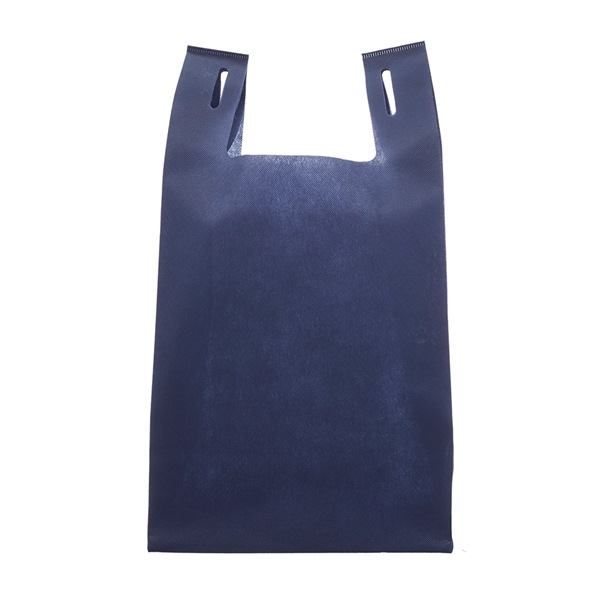 Lightweight and reusable tote bag made of t-shirt style, non-woven material.... from ASI 39552 BEL Promo