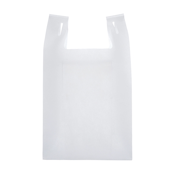 Lightweight and reusable tote bag made of t-shirt style, non-woven material.... from ASI 39552 BEL Promo