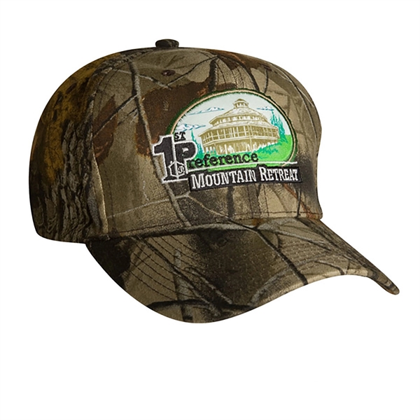 High profile, camouflage, structured, 6-panel baseball cap.... from ASI 80129 Quake City Caps