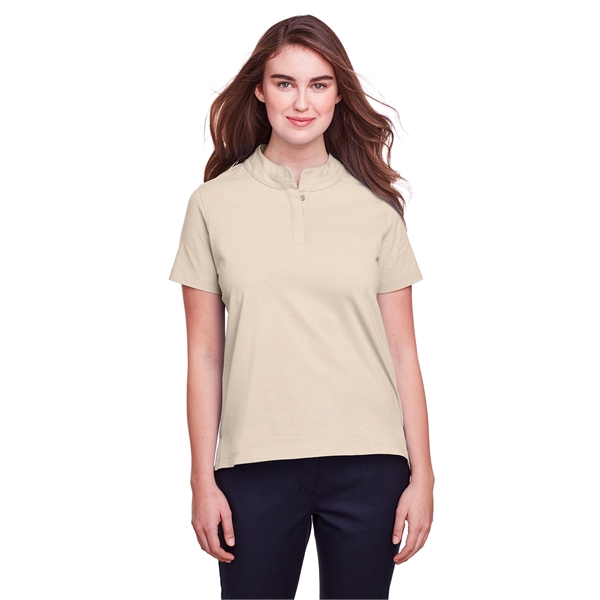Ladies' polo made of cotton and spandex jersey with moisture-wicking and... from ASI 34063 alphabroder