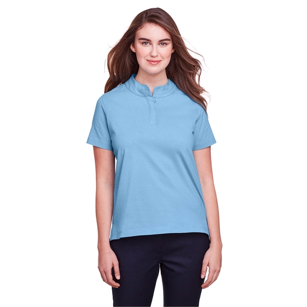 Ladies' polo made of cotton and spandex jersey with moisture-wicking and... from ASI 34063 alphabroder
