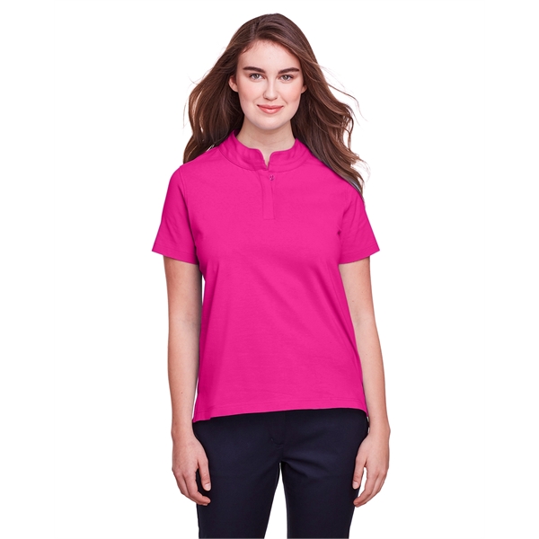 Ladies' polo made of cotton and spandex jersey with moisture-wicking and... from ASI 34063 alphabroder
