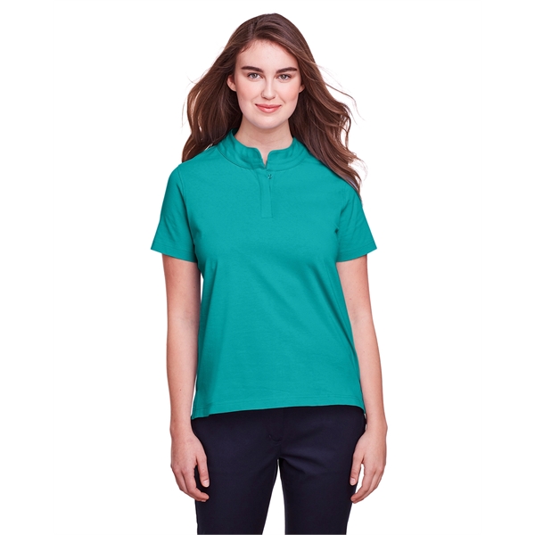 Ladies' polo made of cotton and spandex jersey with moisture-wicking and... from ASI 34063 alphabroder