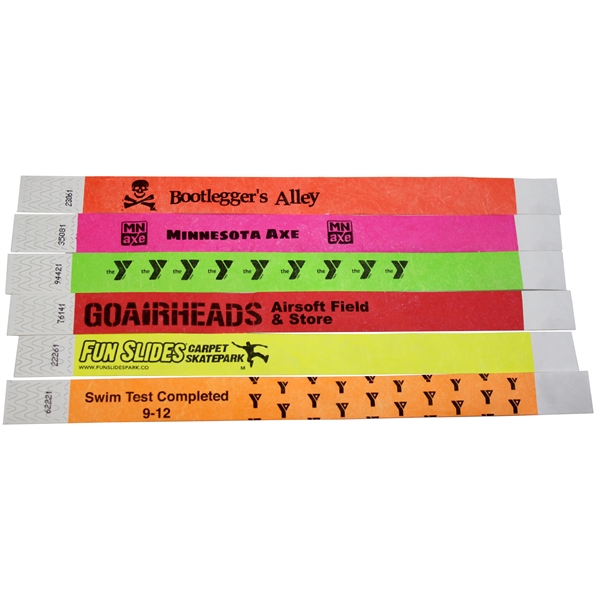 DuPont Tyvek® wristband. - 3/4" solid stock color with a 1... from ASI 32187 Advance ID / Advance ID Wristbands