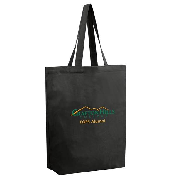 This simple tote is made of 100% eco-friendly 10 oz cotton.... from ASI 79384 Preferred Nation Inc