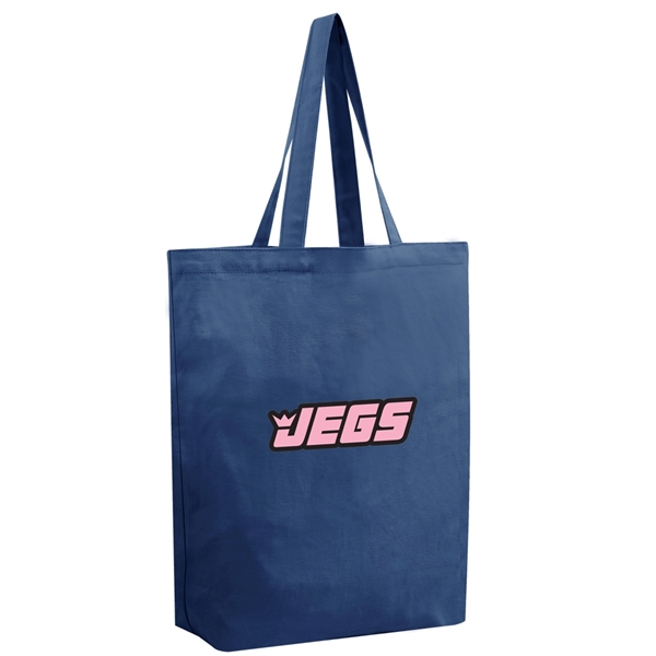This simple tote is made of 100% eco-friendly 10 oz cotton.... from ASI 79384 Preferred Nation Inc