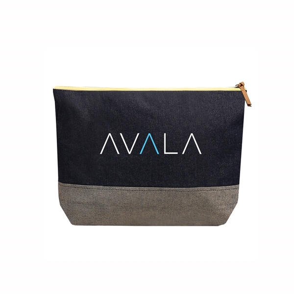 Made of denim with contrast trim and zipper closure with leather... from ASI 79384 Preferred Nation Inc