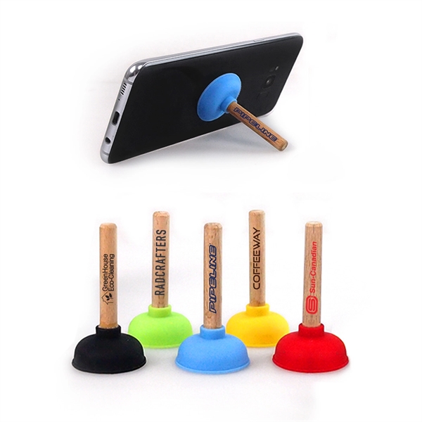 Toilet plunger phone stand.... from ASI 31517 Admart Products / Admart Line