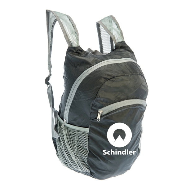 Foldable Backpack Bag, 190T Polyester, 16"x11"x7"... from ASI 36988 Artek USA Inc