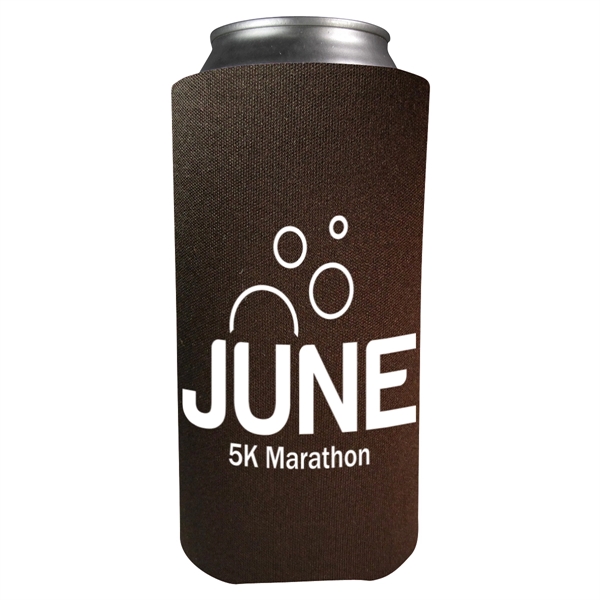 Foam 16 oz. can holder that folds flat for easy storage.... from ASI 61125 Hit Promotional Products / Hit®