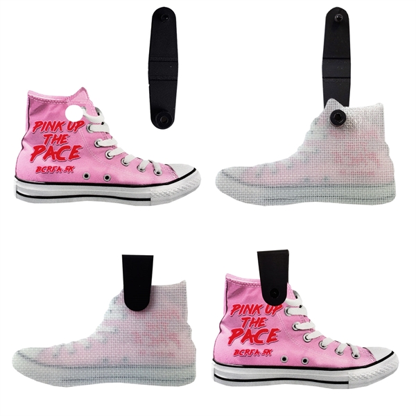 Custom Full Color Dye Sublimation Shoe Tags with hole and plastic... from ASI 90160 Suntex Industries