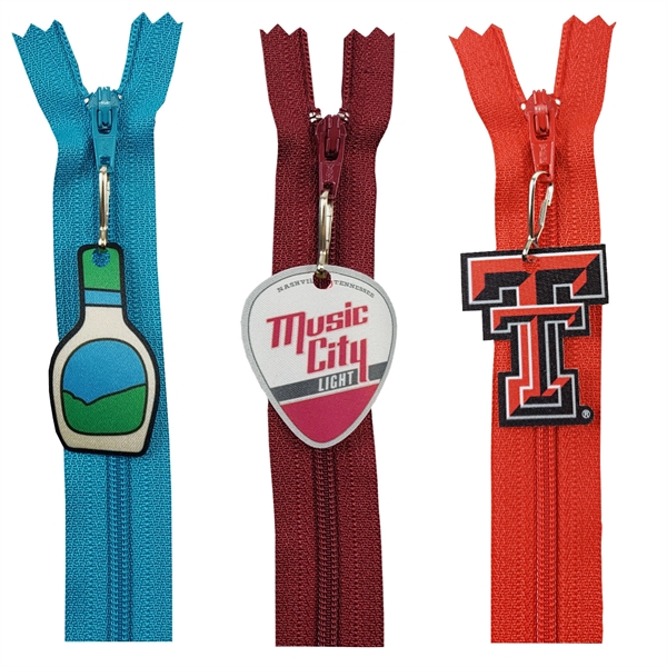 USA Made 1 side 4CP dye sub printed zipper pull with... from ASI 90160 Suntex Industries