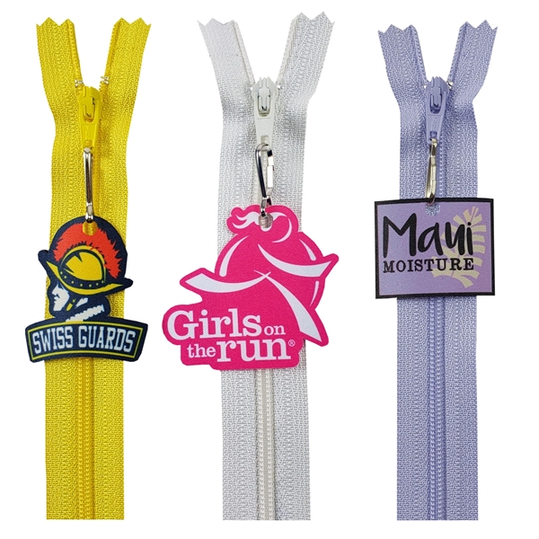 USA Made 1 side 4CP dye sub printed zipper pull with... from ASI 90160 Suntex Industries