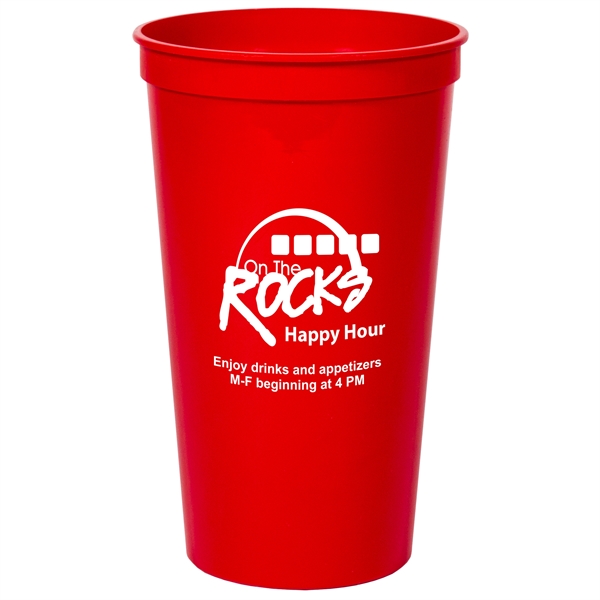 Smooth colored 32 oz stadium cup.... from ASI 88200 TK Sorg's - A Div of Arch Promo Group, LLC / PETITE