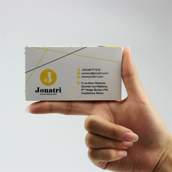 4.25" x 2.36" x .39" paper business card/ video brochure with... from ASI 37218 Athena Promo (tm)