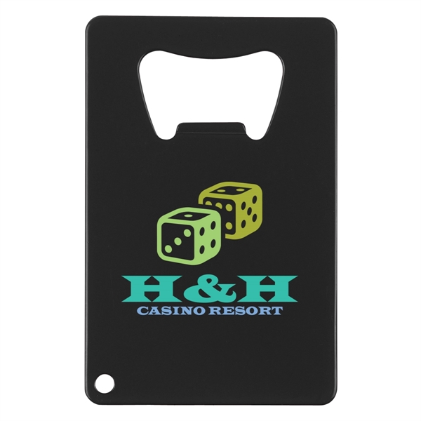 Credit Card Shaped Bottle Opener Lightweight Metal Bottle Opener Flat Shape... from ASI 61125 Hit Promotional Products / Hit®